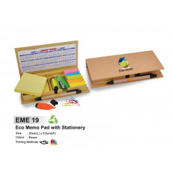 EME 19 Eco Memo Pad with Stationery